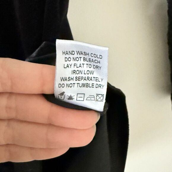 superdown Revolve Kimberly Mesh Sleeve Velvet Mini Dress in Black - Size XXS - Picture 11 of 11